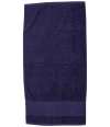 TC034 Towel City Printable Border Hand Towel Navy colour image